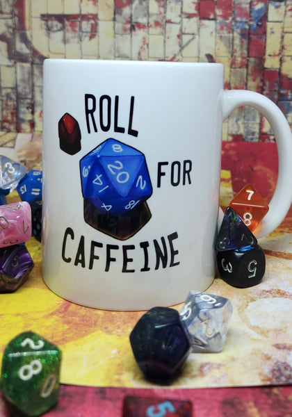 Roll for Caffeine mug