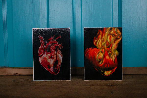 Various sublimations on canvas boards