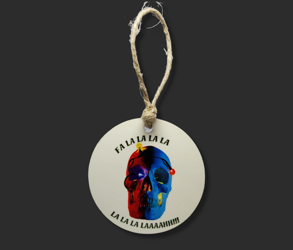 Fa la skull ornament