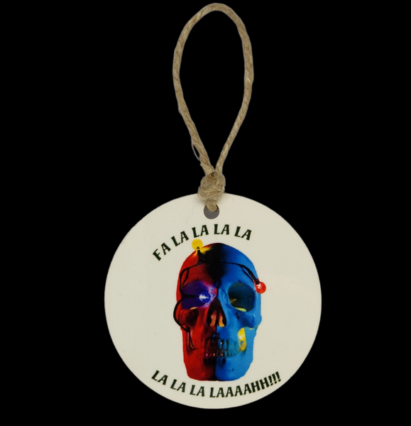 Fa la skull ornament