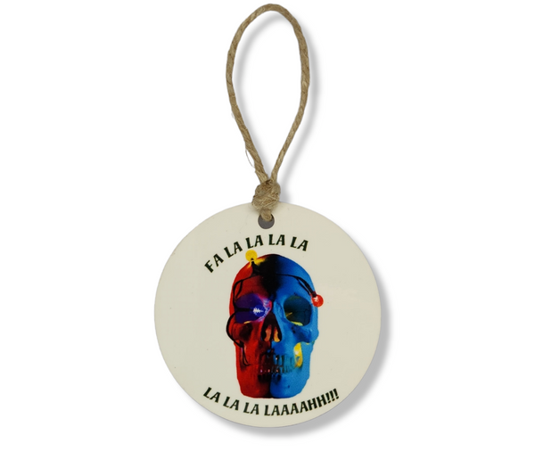 Fa la skull ornament