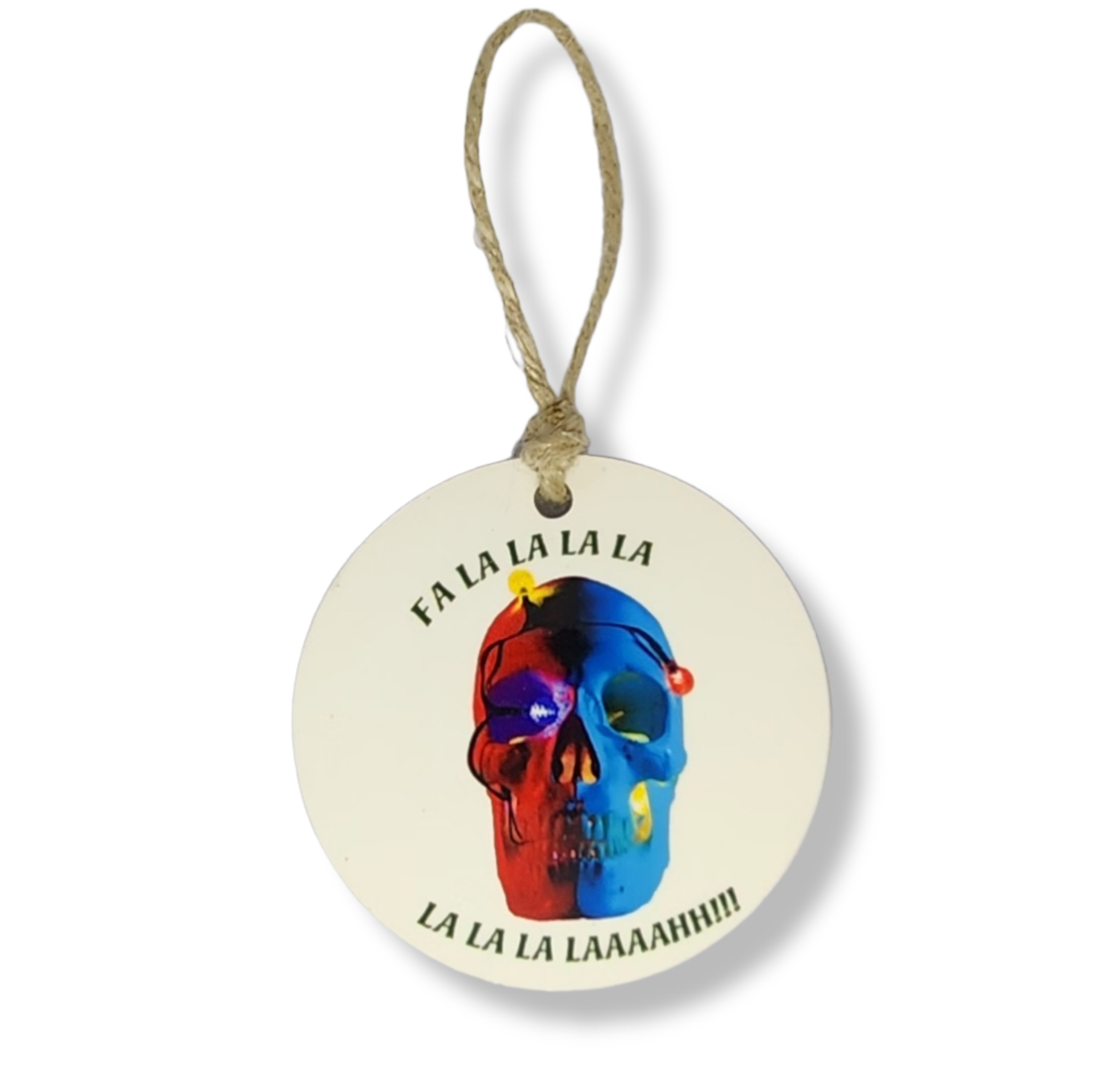 Fa la skull ornament