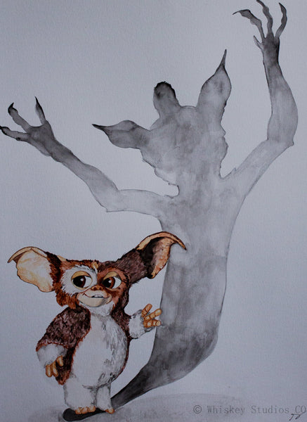 Gizmo on Water Color