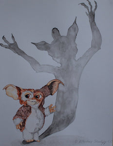 Gizmo on Water Color