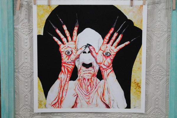 The Pale Man water Color Print